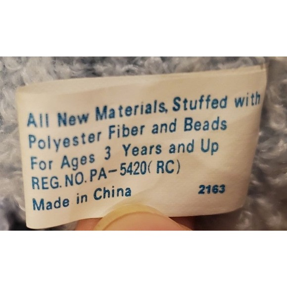 Small Pastel First & Main Menagerie Bear Rattle Stuffed Plush Toy - Picture 8 of 10